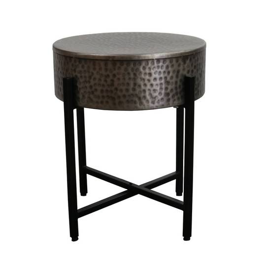 Bang Side Table Antique Nickel